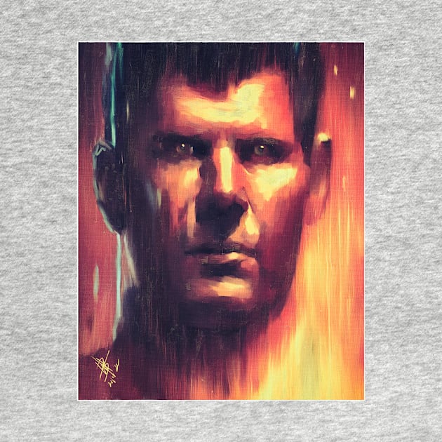 Deckard - Bladerunner Acrylic Series by Fallenzeaphine